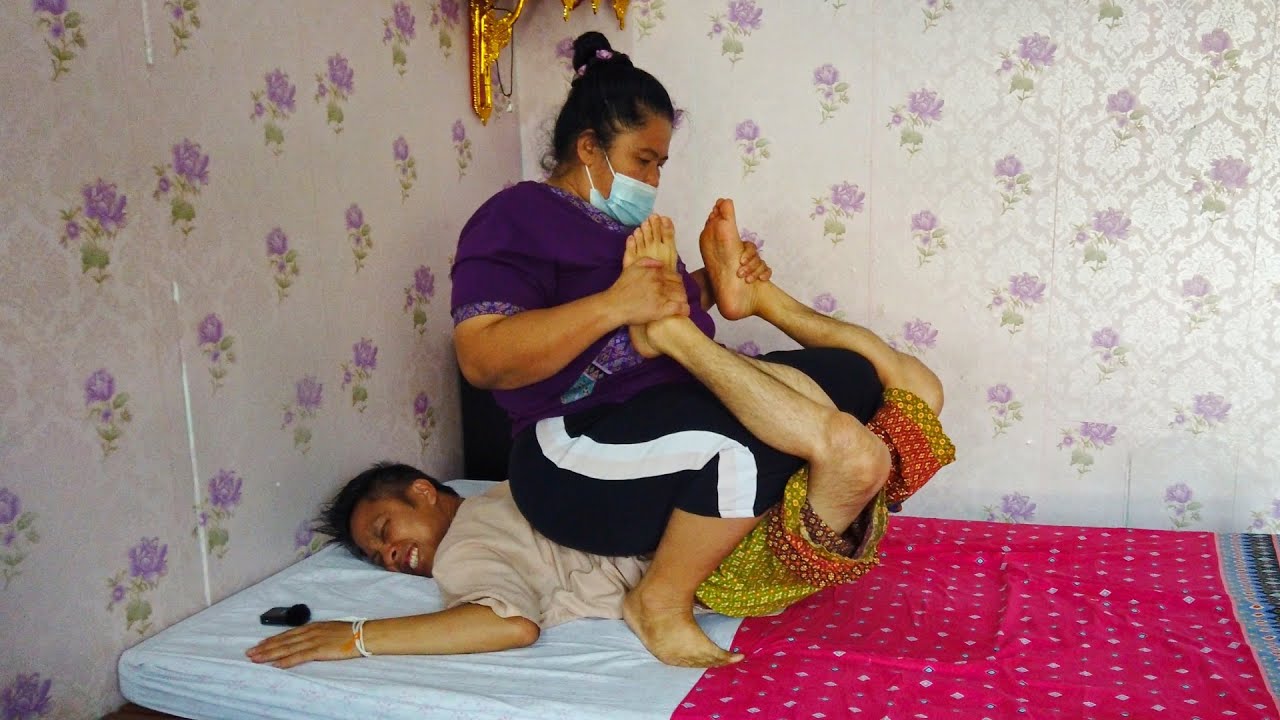 She BENT me BACKWARDS for a THAI BODY Massage for Back Pain