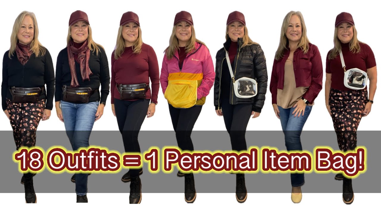 Personal Item Bag Packing - Capsule Wardrobe for 2 Weeks