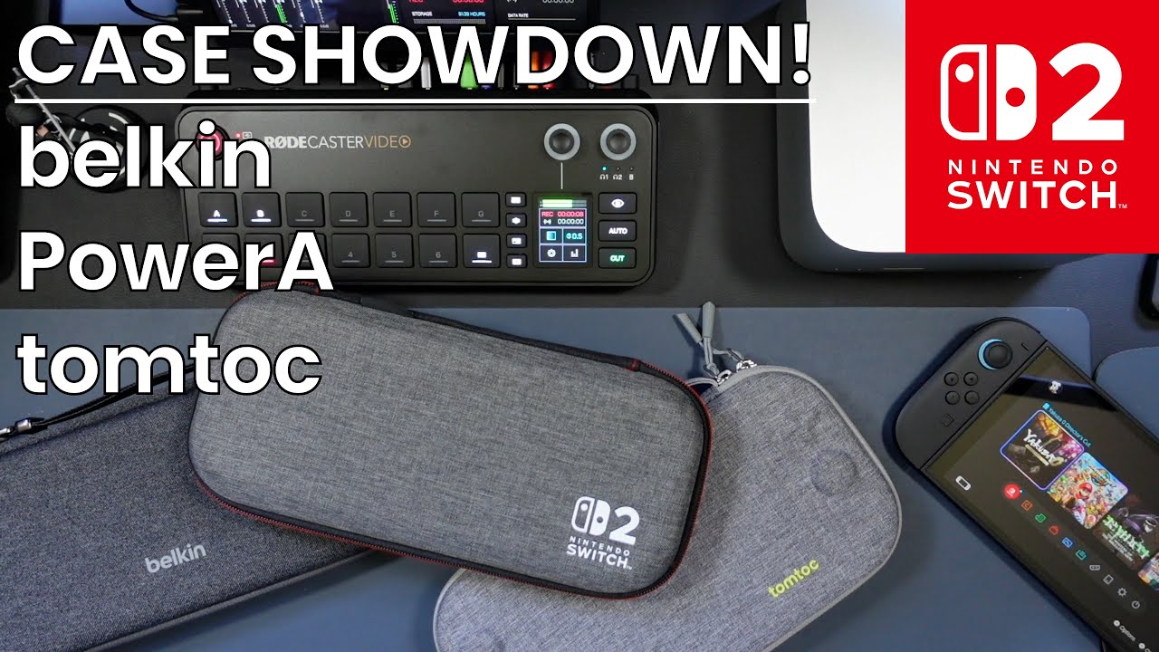 Nintendo Switch 2 Case Showdown - Belkin vs. PowerA vs. tomtoc