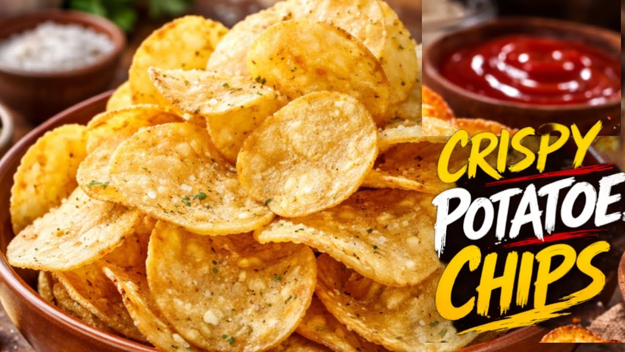 Crispy Potato Chips Making | Peaceful Morning Cooking | Relaxing Kitchen ASMR