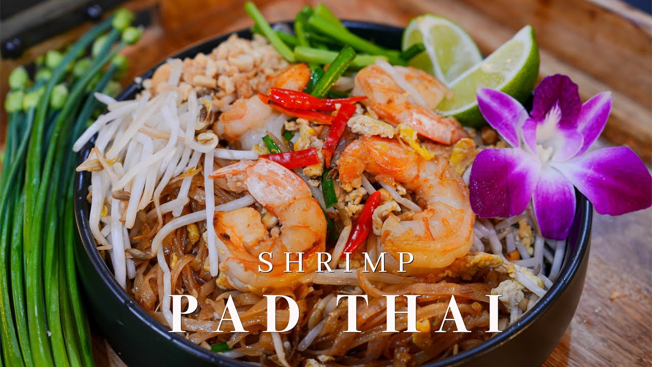 Quick and Easy SHRIMP PAD THAI in Under 15 Minutes!!