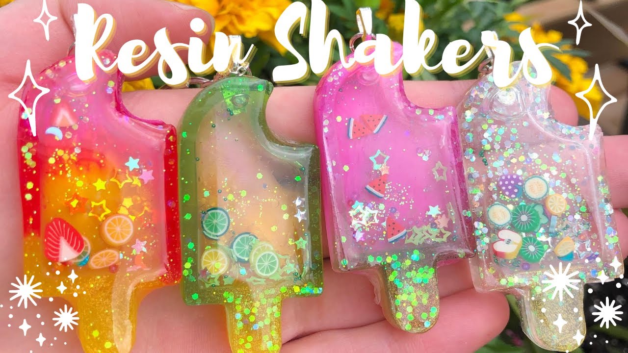 Resin popsicle shaker charms| Resin with me| How-to| Megs Craftz