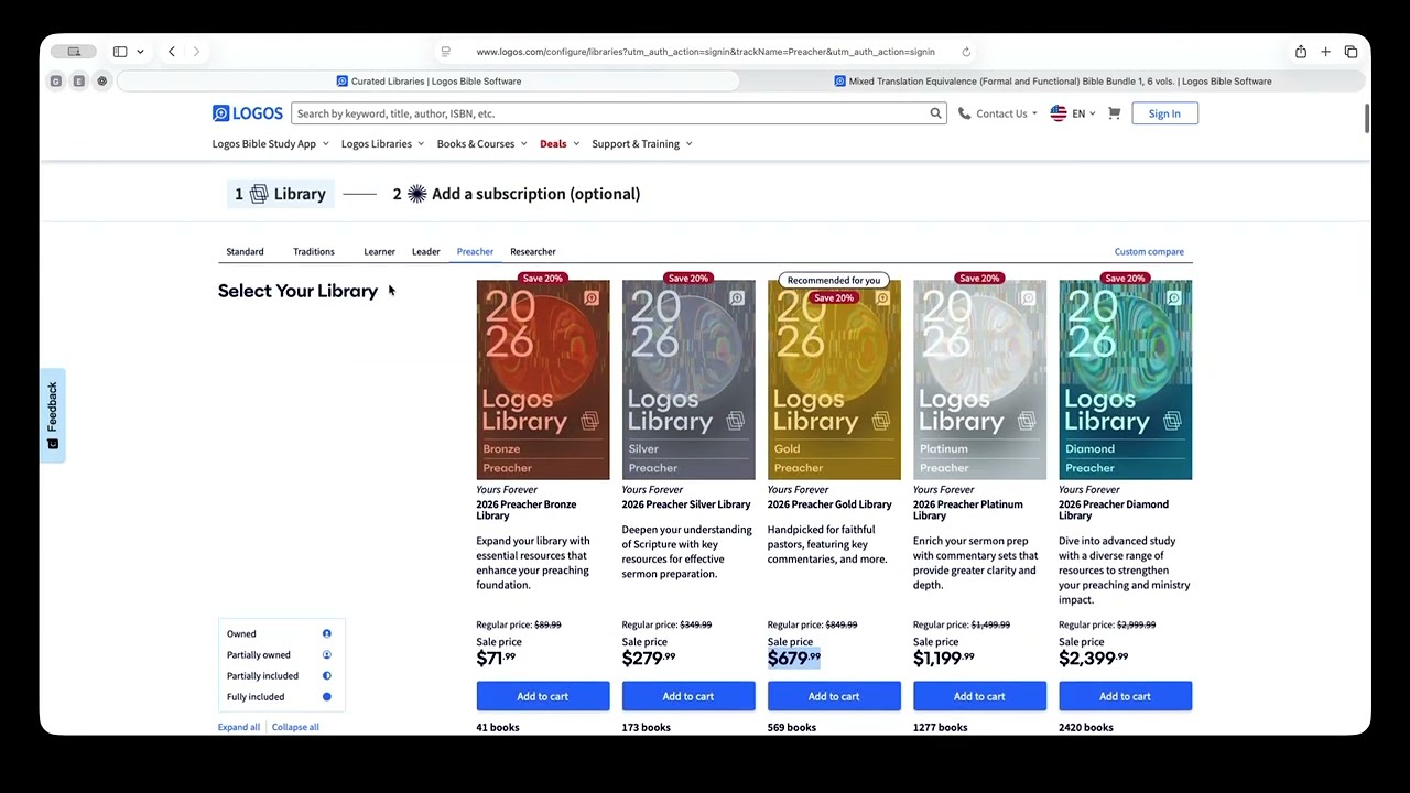Logos Bible Software 2026 Libraries: Review Part One.