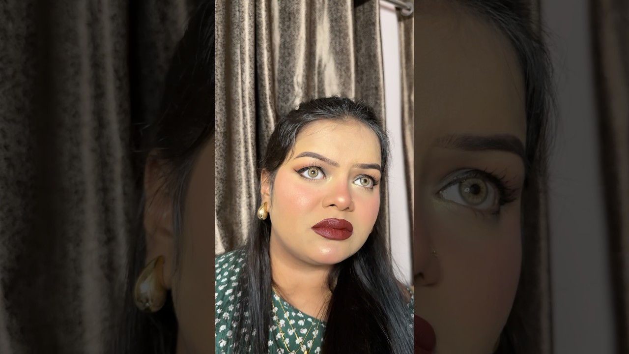 Bold lip makeup look tutorial🎀💞#ashortaday#shortsvideo#makeuptutorial#makeup#tutorial#glam#boldlip