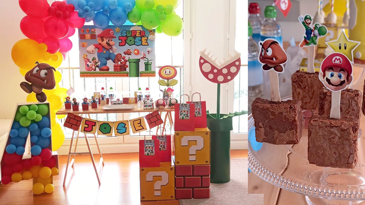 Decoración cumpleaños Mario Bros