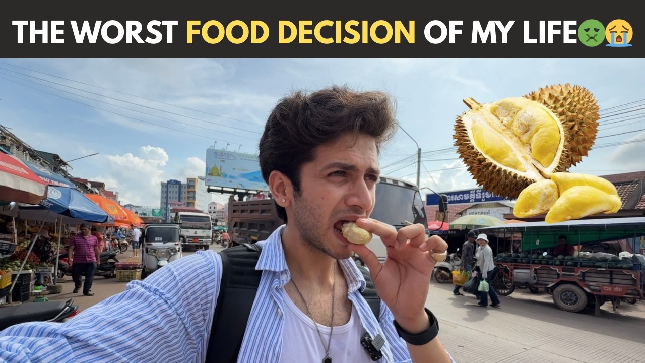 Trying Durian (the World’s Smelliest Fruit) for the First Time – Honest Reaction🤢