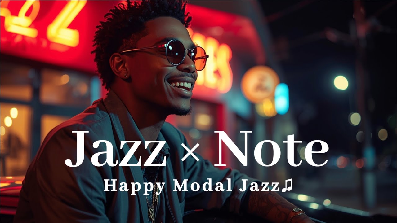【Jazz Note】ネオン輝く夜のモード・ジャズ｜楽しい都会Jazz｜Night Neon Modal Jazz