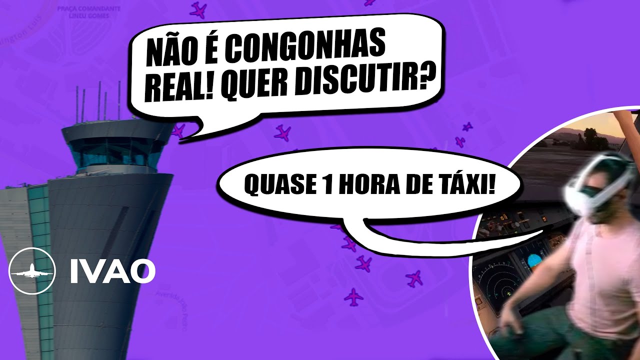 PILOTO REAL se ESTRESSA com LENTID&Atilde;O do ATC na IVAO