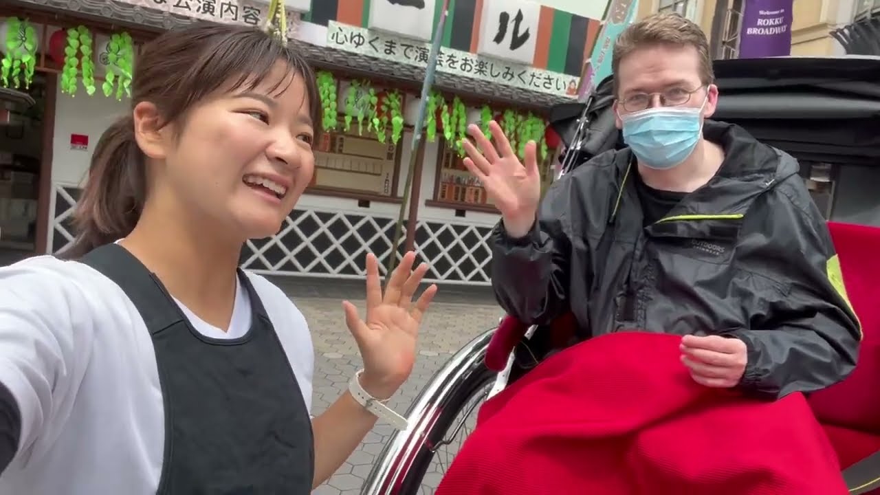When the cute Japanese girl Nana-chan became my rickshaw driver for the 1st time in Japan