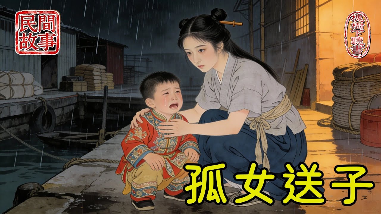 孤女被表兄騙光僅有的積蓄，流落碼頭乞討，卻冒雨幫陌生婦人找回失散的孩子，誰曾想，婦人是首富夫人，送她金銀財寶從此富貴無憂！#民間故事 #傳統文化 #原創虛構 #華語有聲書 #槐樹下聽書