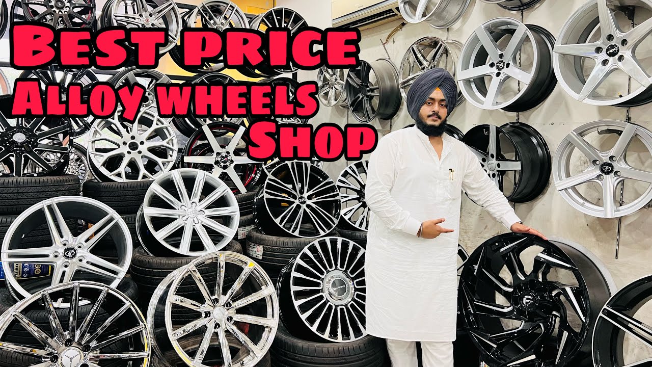 Alloy wheels shop | best alloy wheels in Jalandhar | 12 inch to 26 inch available | KHALSA TYRES