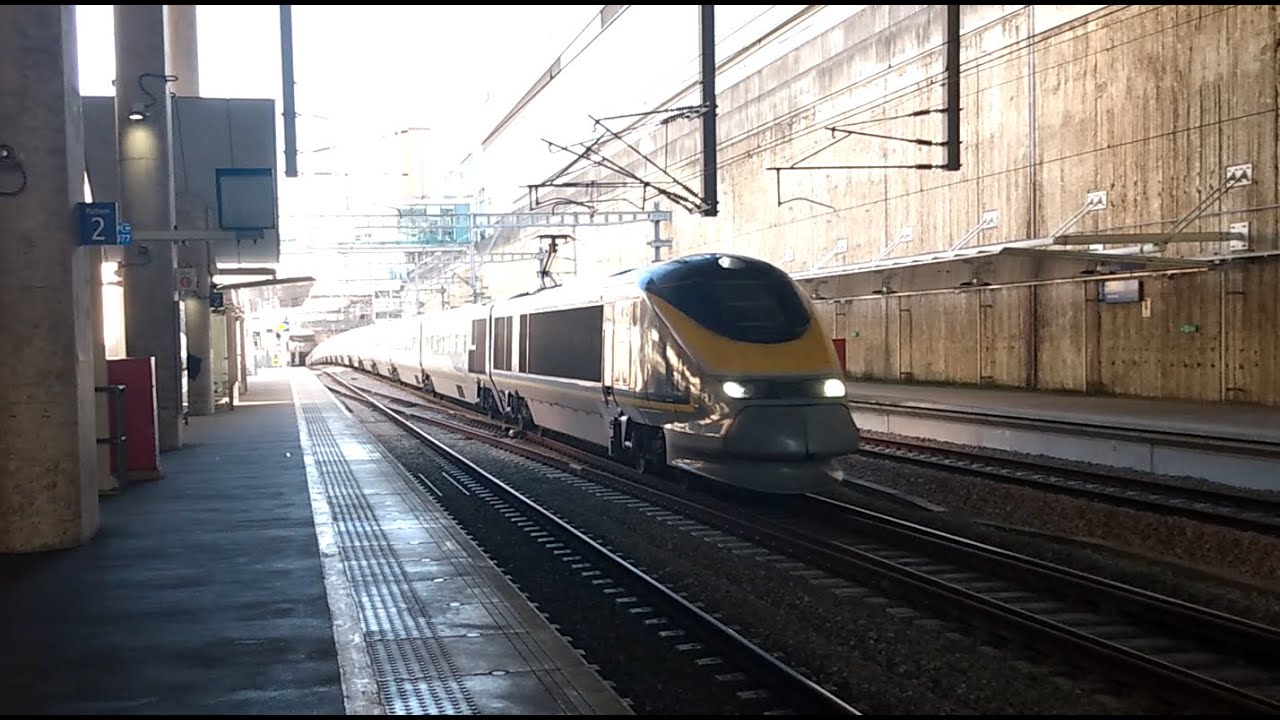 Trains at Stratford International