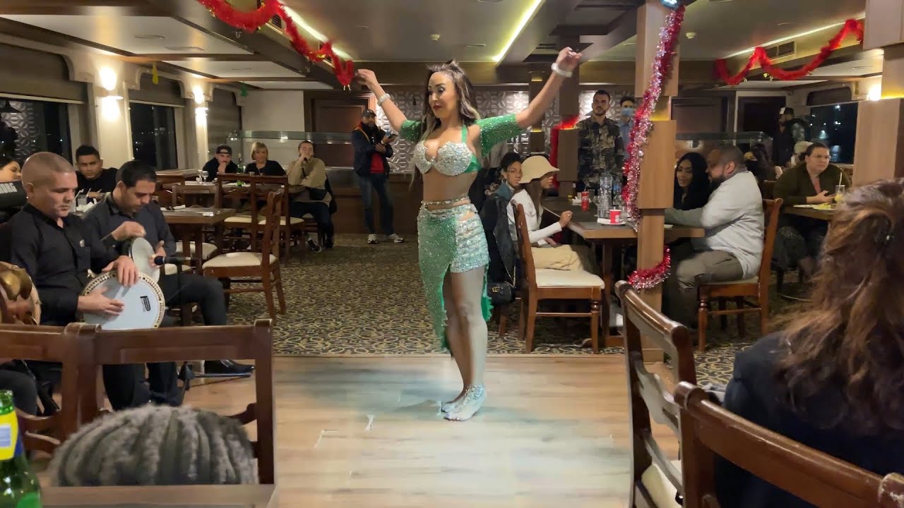 A night boat trip on the Nile River with belly dance entertainment | Trip to Cairo, Egypt 2021
