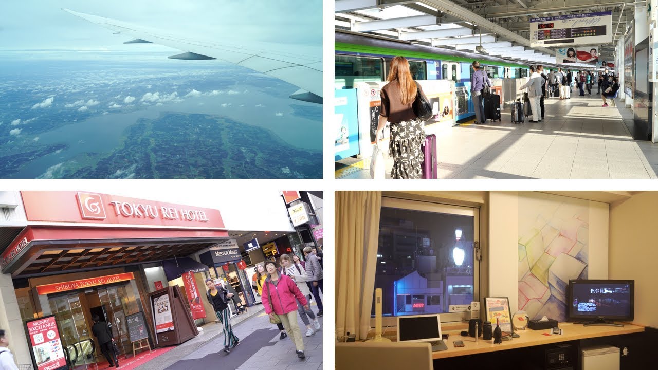 Japan, Day 1.1, Tokyo 🚆 Haneda Airport Monorail to Yamanote to Shibuya, Tokyu Rei Hotel Tour [ASMR]