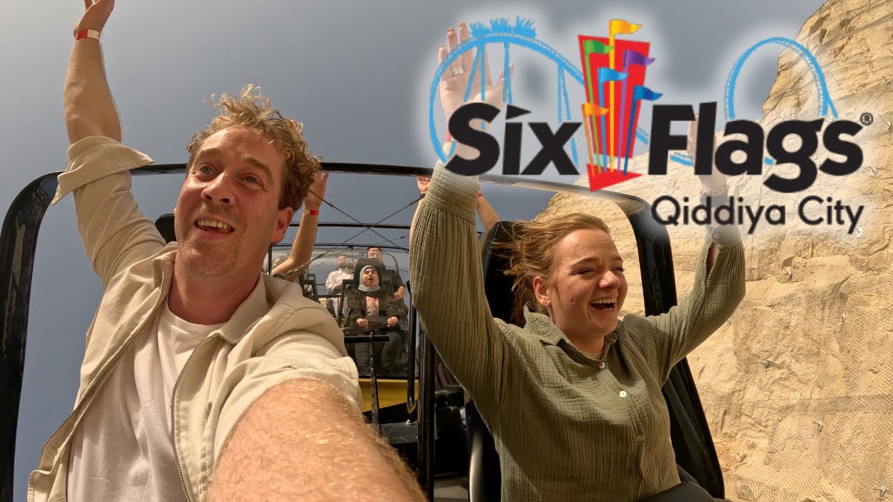 Die schnellste Achterbahn der Welt! - Six Flags Qiddiya - Falcons Flight Facecam 