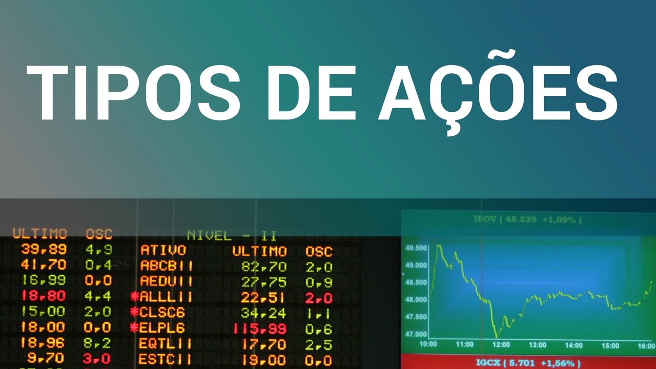 Quais s&atilde;o os TIPOS de A&ccedil;&otilde;es? | Ghaio Finan&ccedil;as