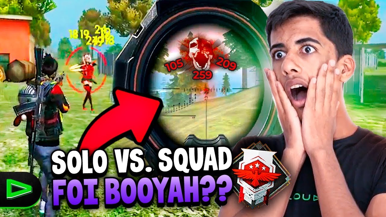 BOOYAH??? 17 KILLS NA RANQUEADA SOLO VS SQUAD NO FREE FIRE!!!