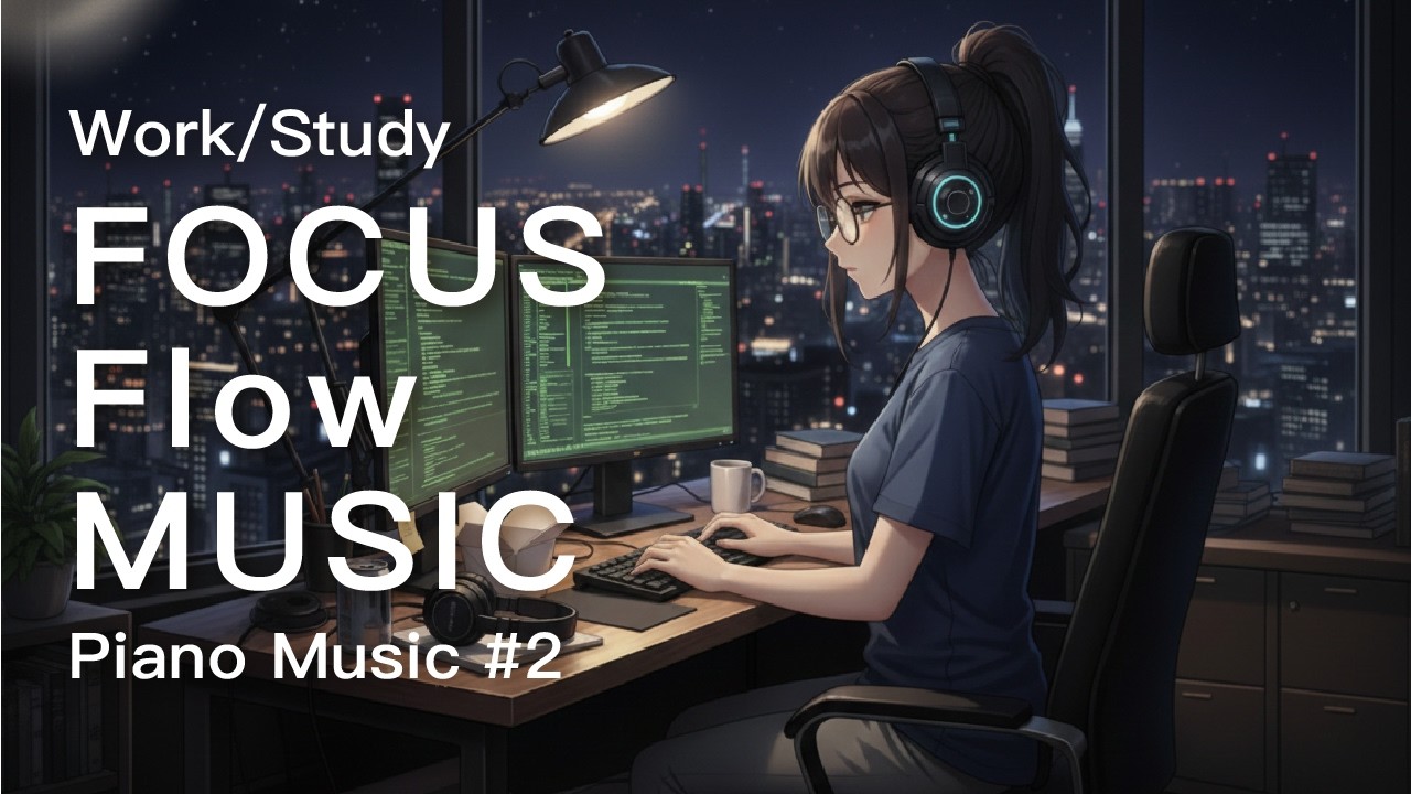 深夜 2 點的鋼琴：孤獨感 Dark Academia Piano for Focus，讓大腦保持平靜的凌晨背景音樂🎹