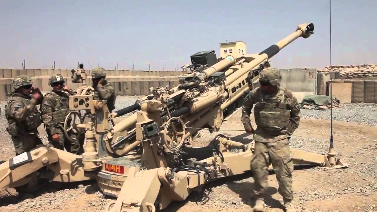 U.S Army Howitzer Live Fire Training at FOB Shank