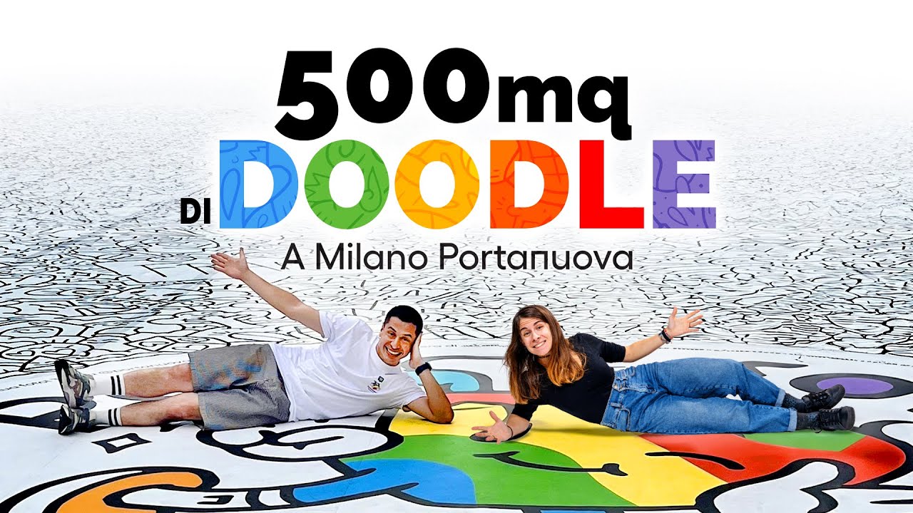 Riempire un'INTERA PIAZZA di DOODLE 🐸 con Fradesign