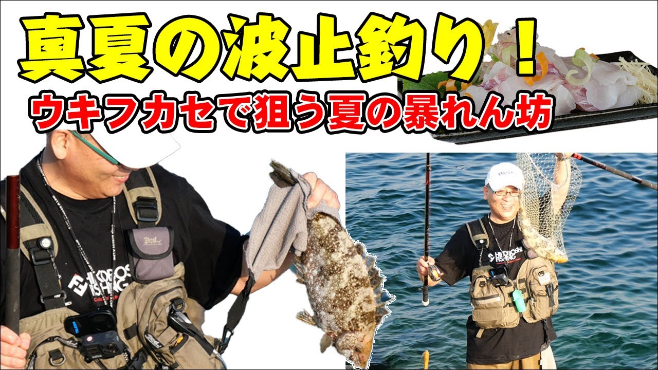 【真夏の波止でアイゴ釣り・ウキフカセで狙う夏の暴れん坊】ダンゴ釣り/Rabbit Fish Fishing