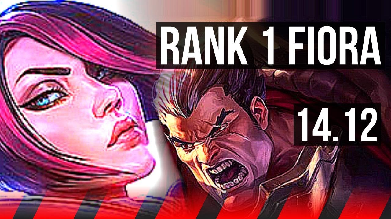 FIORA vs DARIUS (TOP) | Rank 1 Fiora, Rank 4, Godlike | BR Challenger | 14.12