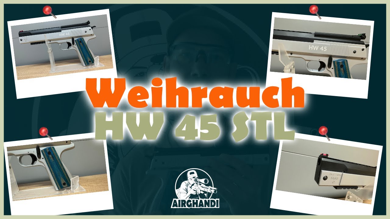 Weihrauch HW 45 STL - Die stärkste freie Luftpistole auf ballistische Gelatine