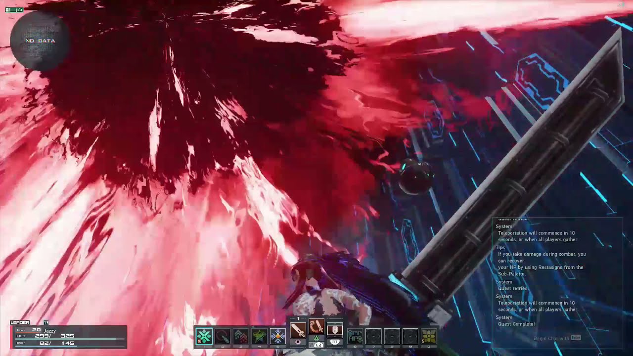 PSO2 NGS - Hunter Weapon Showcase - Fleeting Fight - Bujin