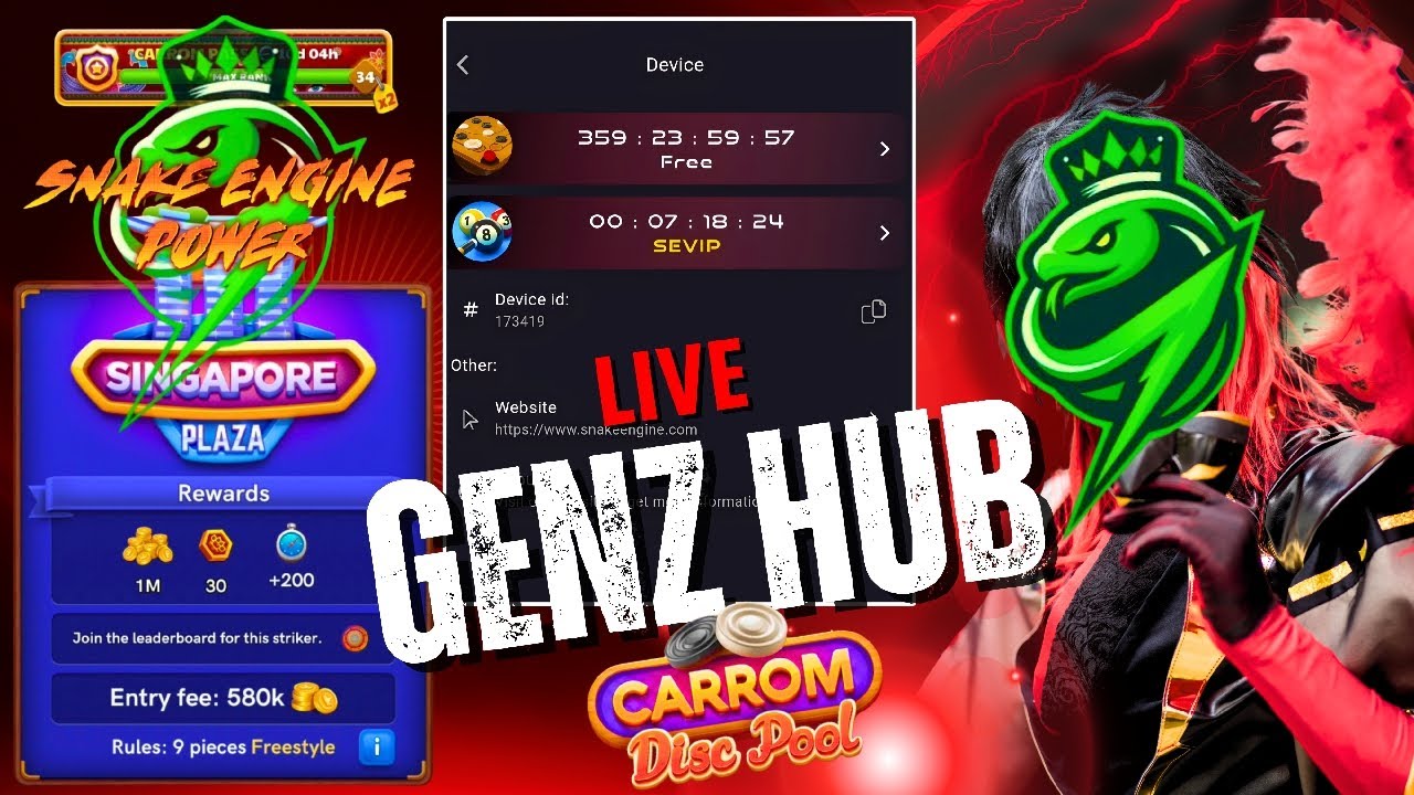 Snake Engine 0 TO 1 CRORE COINS🔥🤯|| Autoplay Fast Mode✅|| #genzhublive