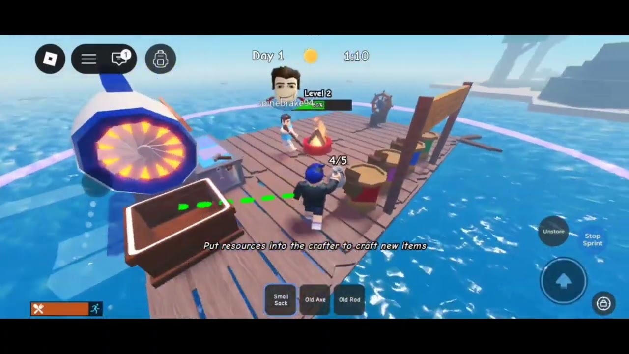 My first day in 101 days in raft 😁😁😁🪽