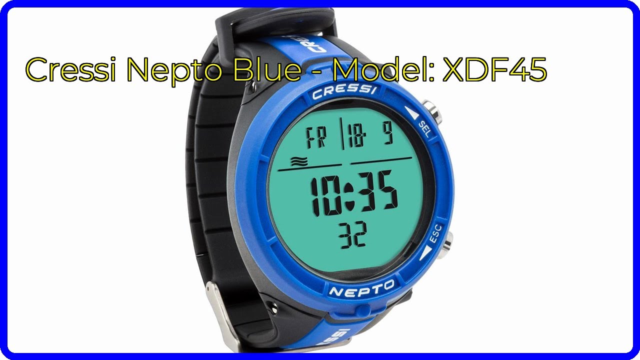 REVIEW (2026): Cressi Nepto Blue - Model: XDF45. ESSENTIAL details.