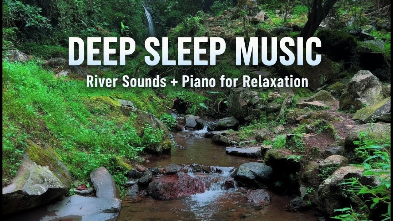 Mountain Stream Flowing 24/7. Waterfall Sounds. River Sounds. Flowing Water Sounds for Sleep, Relax.
