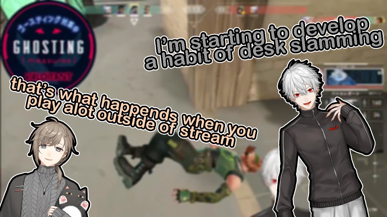 [Nijisanji/Eng sub]Kuzuha developing desk slamming habit with Kanae