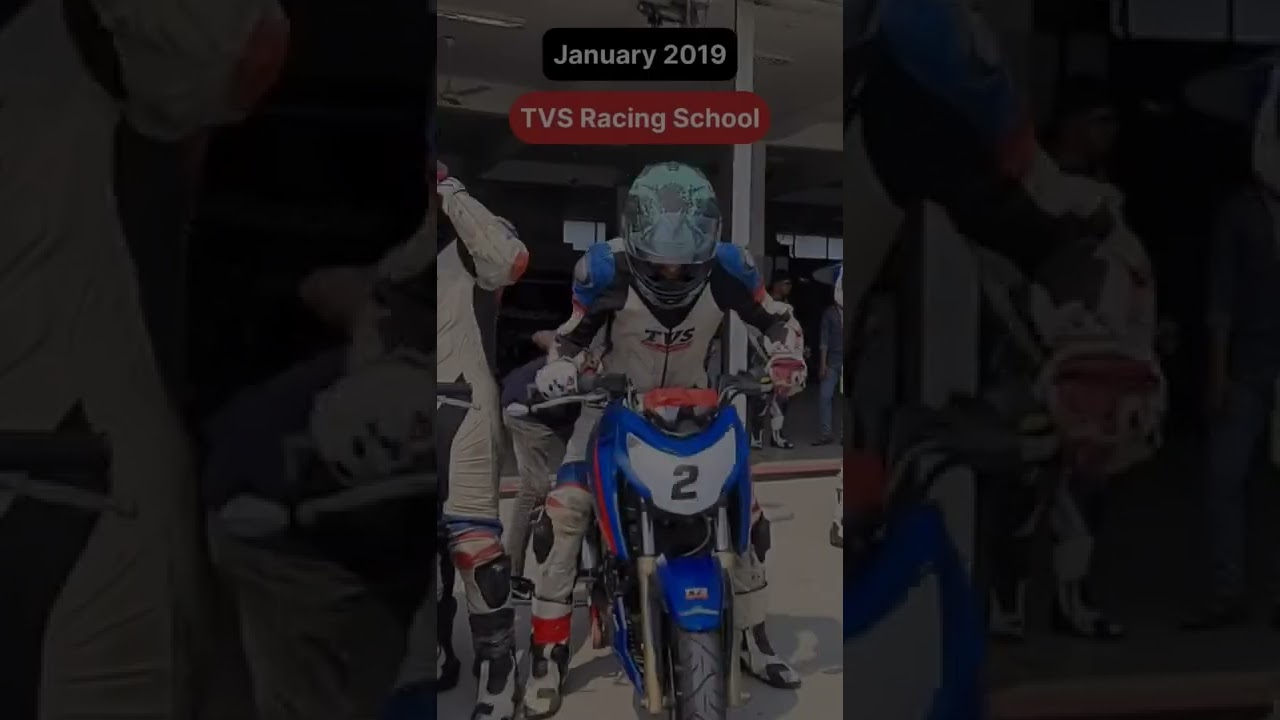 TVS Racing School #tvsapachertr2004v #racetrack