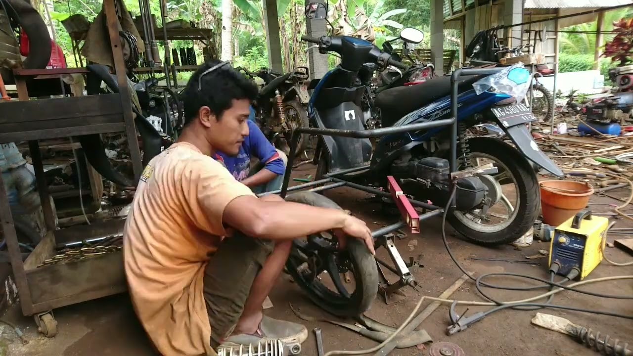 Sespan Motor Matic / Side Car Mio / Motor Sespan mio / Kereta Samping Mio  #sespan #sidecar