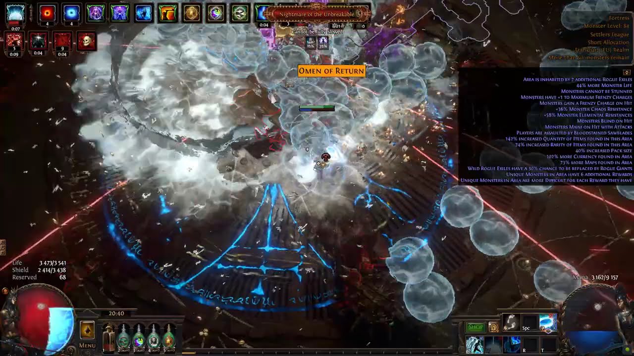 Poe 3.25 Hierophant Ice Nova of Frostbolts T17 Rogue exile