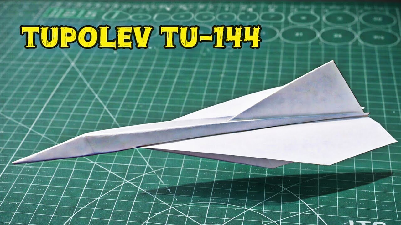 MAKING AN ORIGAMI TUPOLEV AIRPLANE IN THE SHORTEST TIME | ORIGAMI ASMR | EASY ORIGAMI 