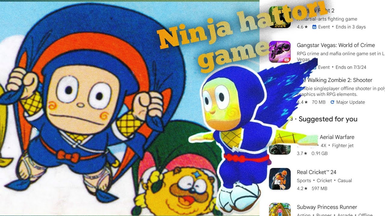 Ninja hattori 3D game |#GamesofVaibhav Ninja Hattori is here | made in India | I kill the Kenichi