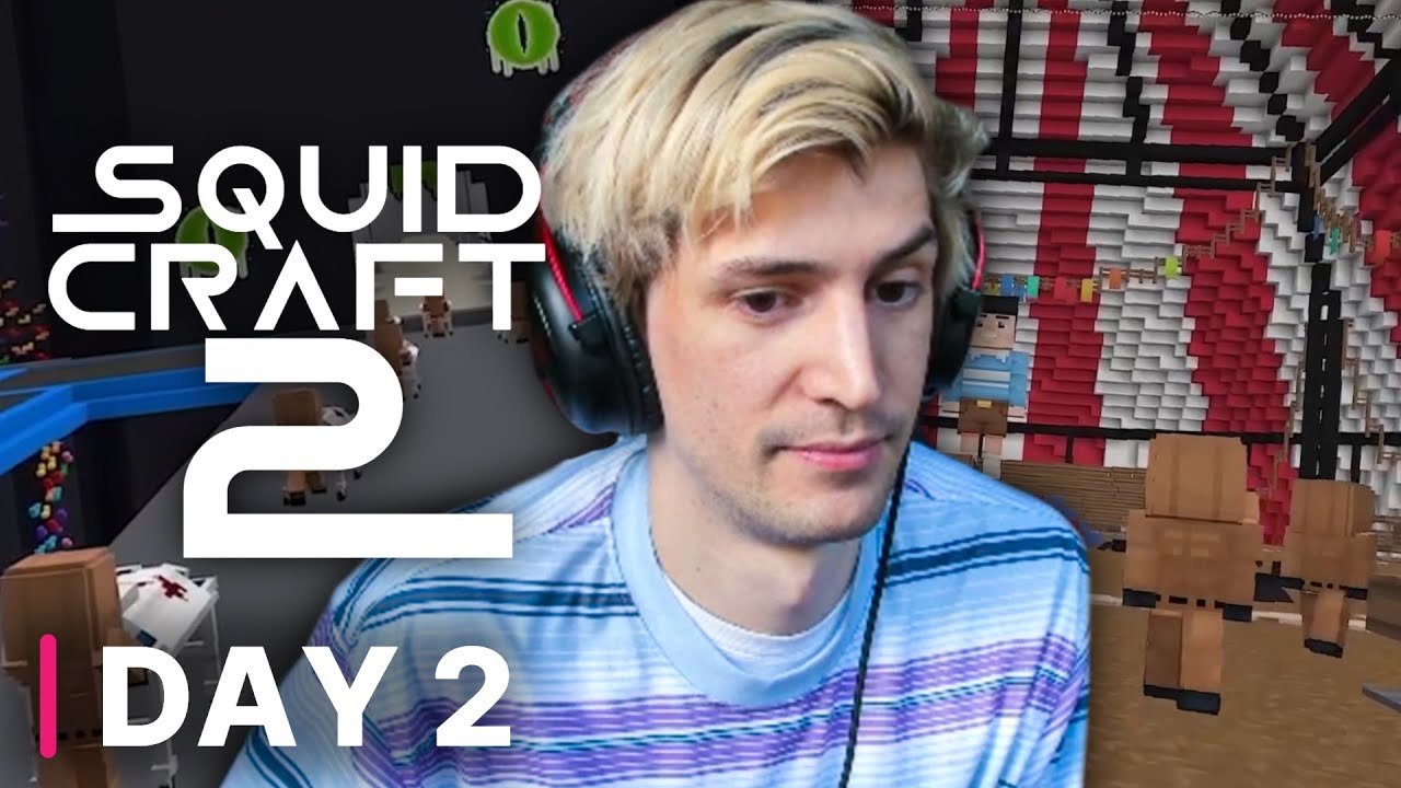 xQc plays Squid Craft 2 | Day 2