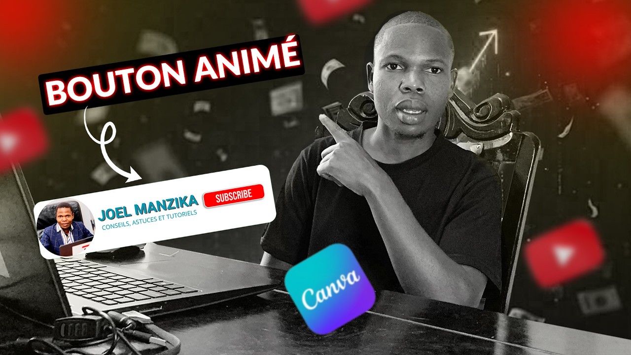 J'AI CREER UN BOUTON D'ANIMATION AVEC CANVA  Tuto Facile et Rapide
