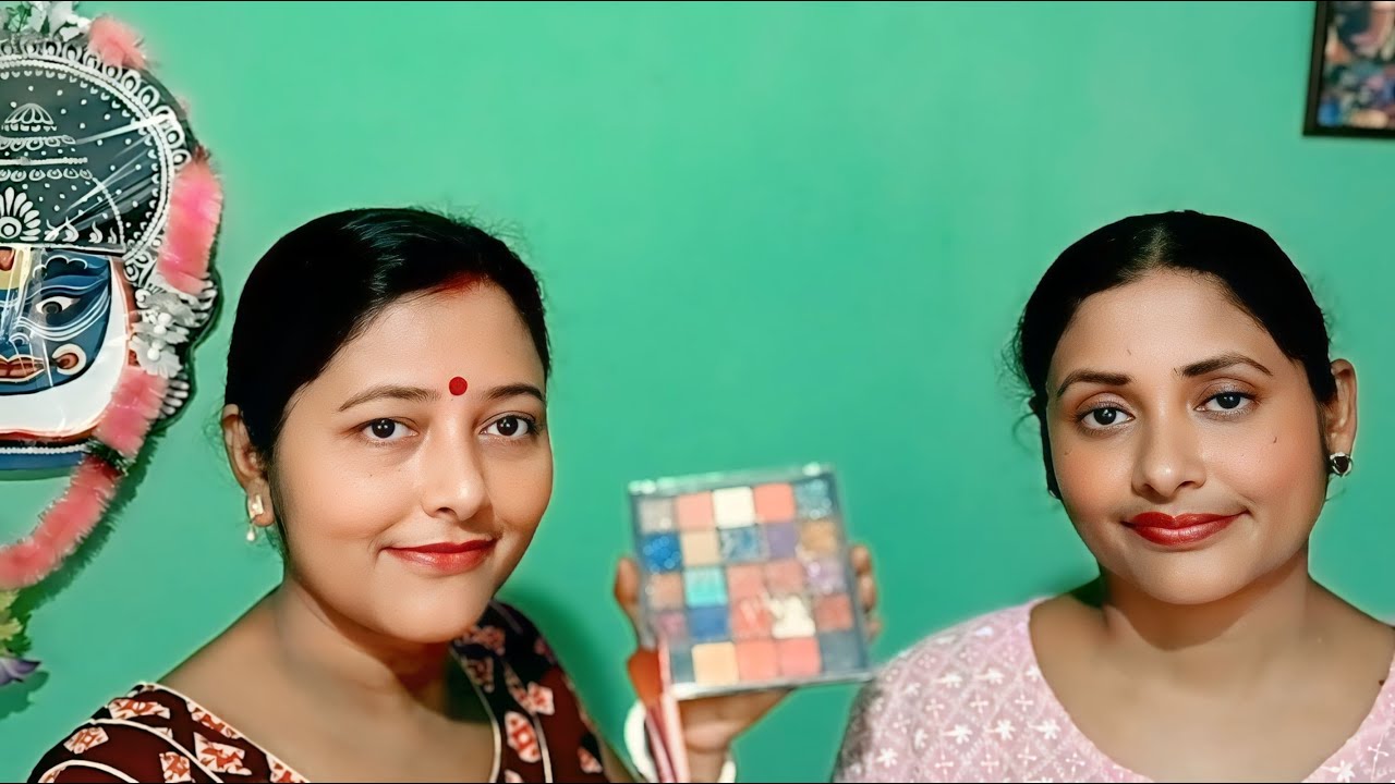 ASMR 8 Minutes | My Sister Doing My Festival Makeup Tutorial
