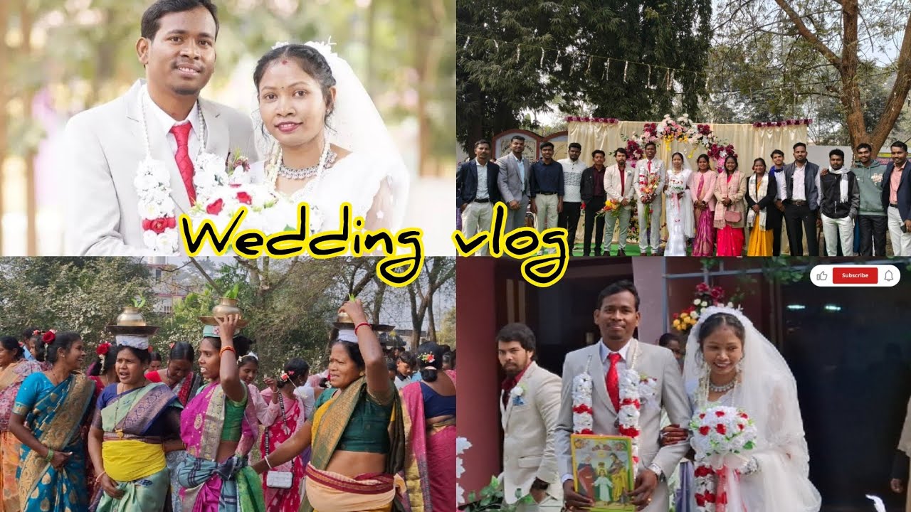 HAPPY DEEPIKA weds ROHIT RAJ❤️🥰#didikishaadi🥳St.MARY'S CATHOLIC CHURCH ⛪️ RAJGANGPUR📍#sadivlogs#vlog