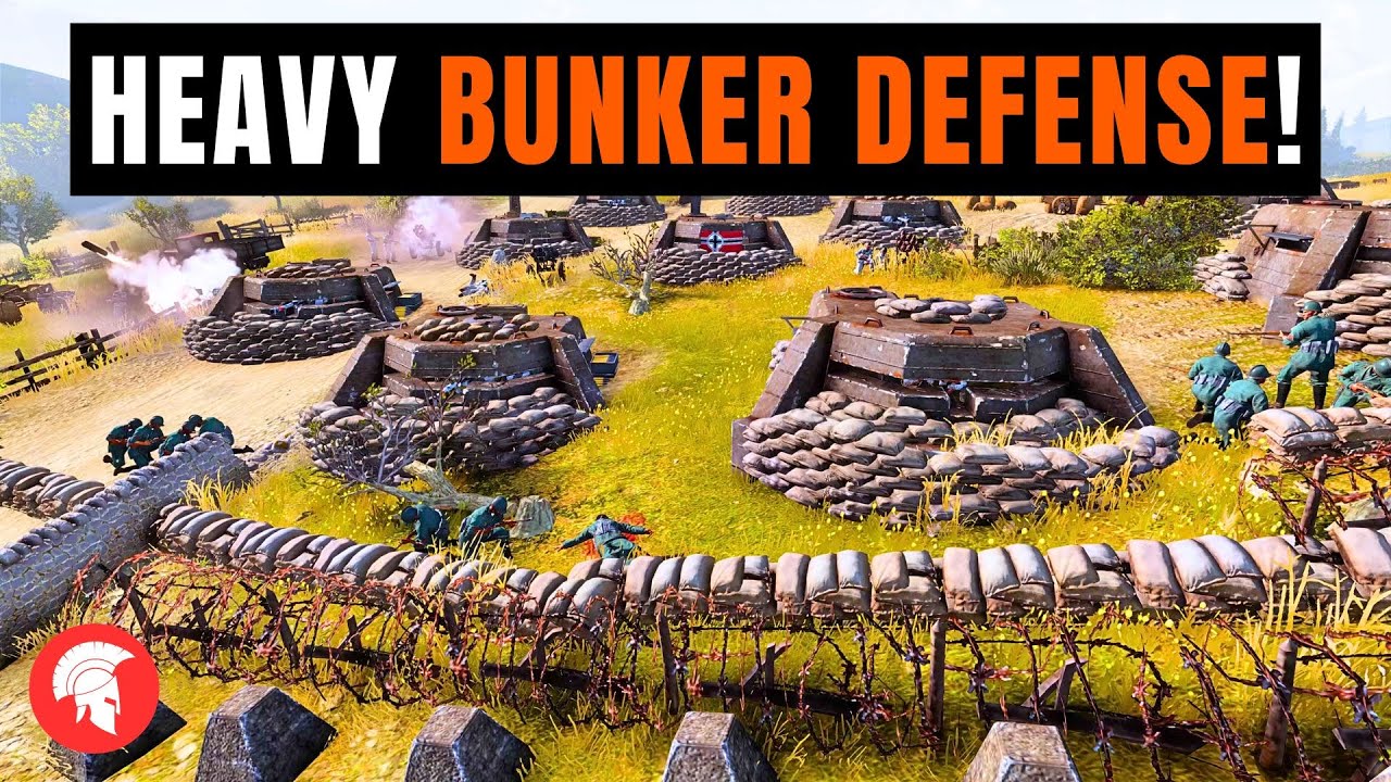HEAVY BUNKER DEFENSE! - Company of Heroes 3 - British Forces - 4vs4 Multiplayer - No Commentary