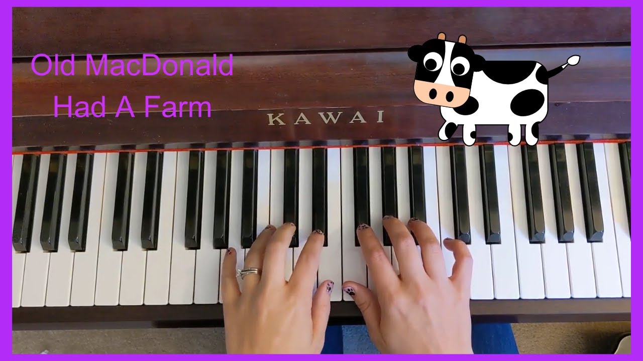 Old Mac Donald for beginner piano - Piano Safari Level 1