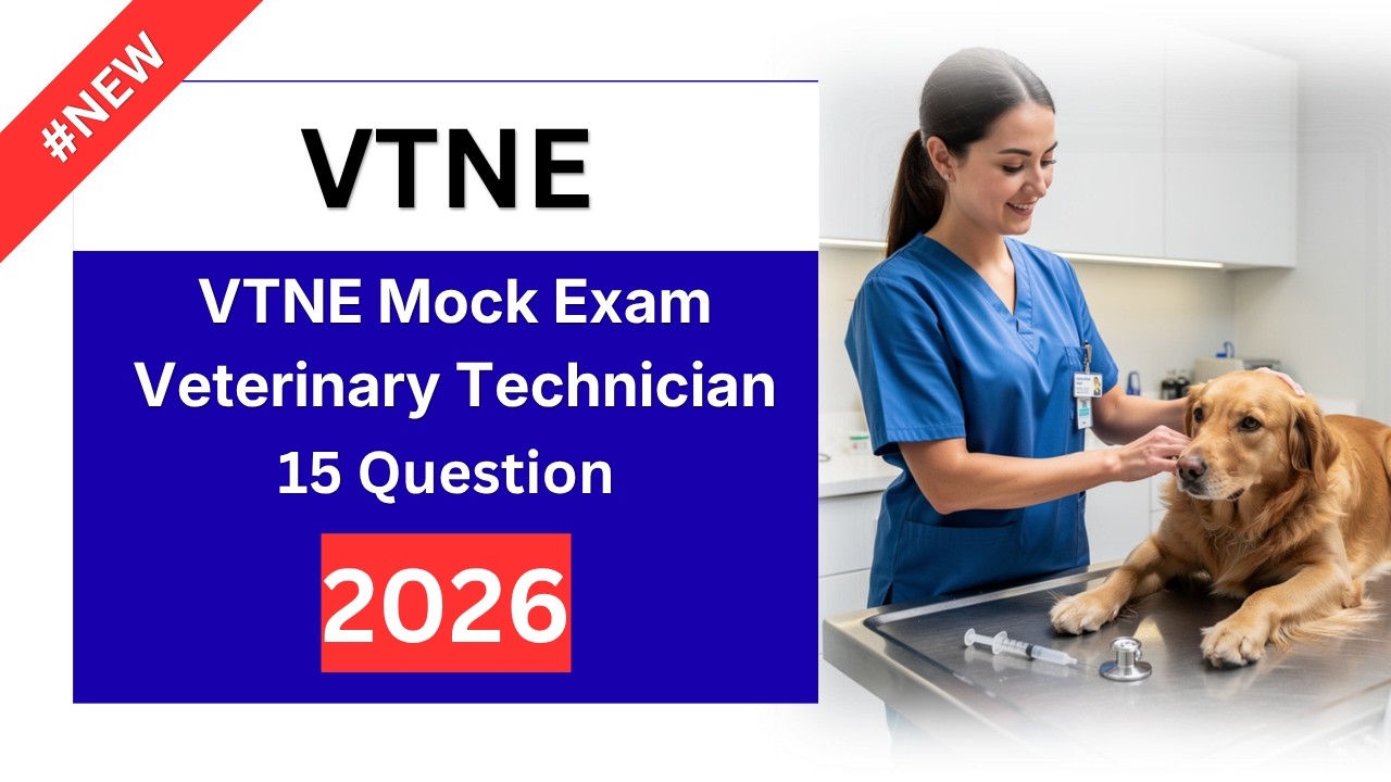 Пробный экзамен VTNE 2026 | 15 реалистичных вопросов и ответов для ветеринарных техников