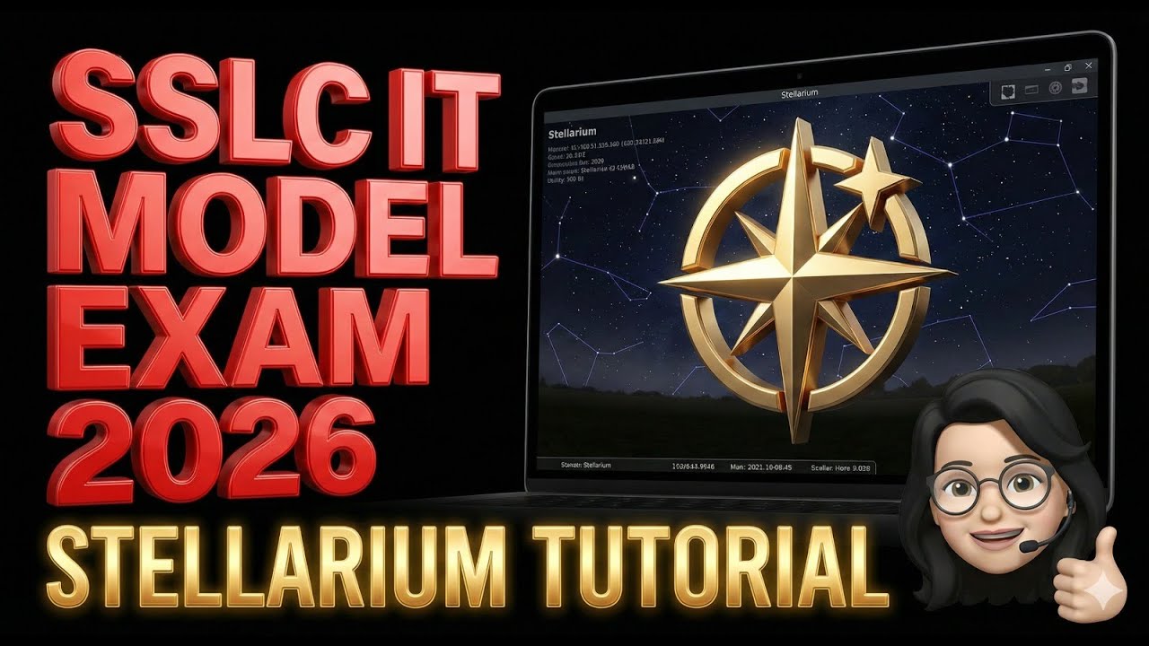 SSLC IT MODEL EXAM 2026|Stellarium
