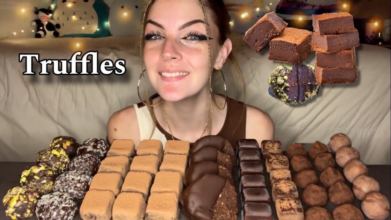 CHOCOLATE TRUFFLES MUKBANG! (Vegan) (No Talking)