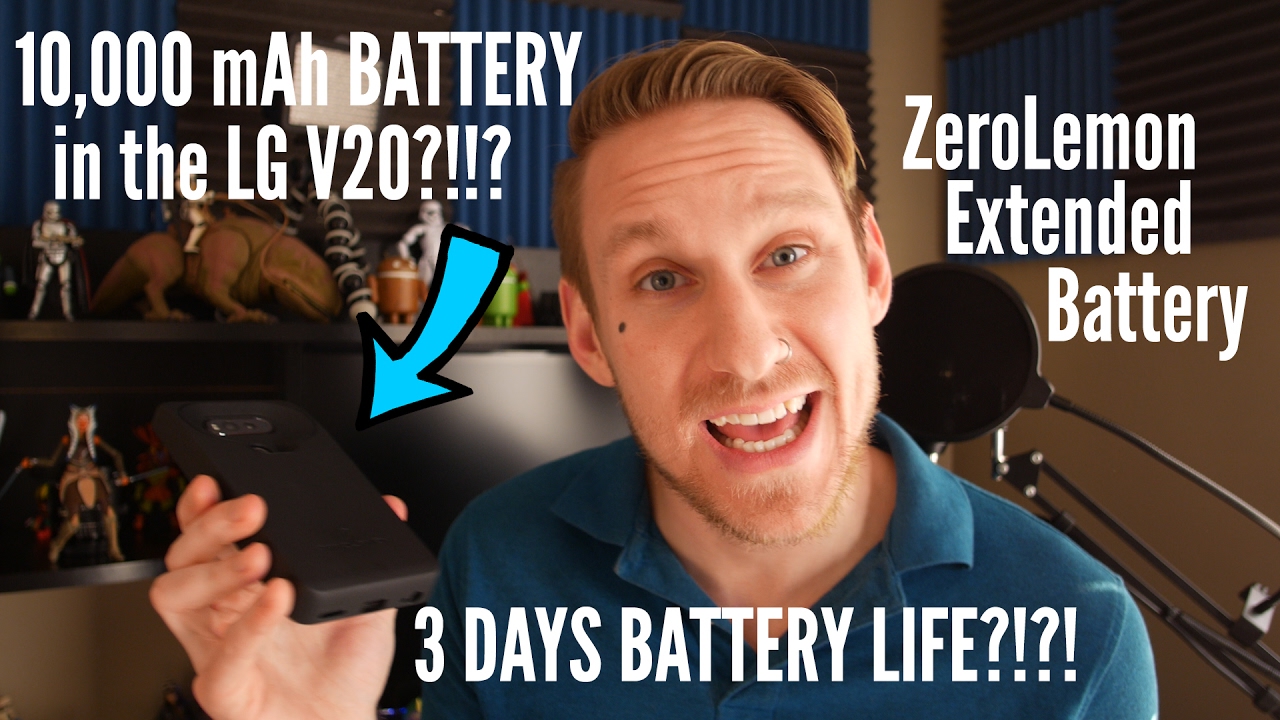 ZeroLemon 10,000 mAh Extended Battery LG V20- 3 DAYS BATTERY LIFE?!