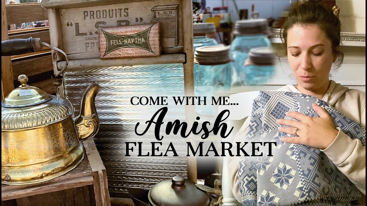Amish Vintage Flea Market (shop with me) Flea Market Browsing, Thrifty Vintage Deals + Styled Haul!