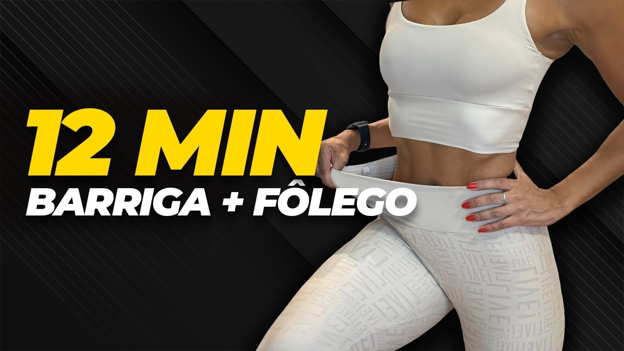12 Minutos Para Barriga Mais Sequinha | Abdômen + Cardio em Casa